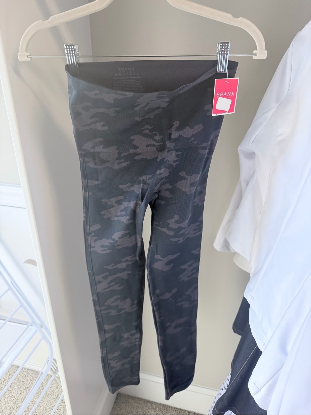SPANX Black & Gray Camo High-Rise Leggings